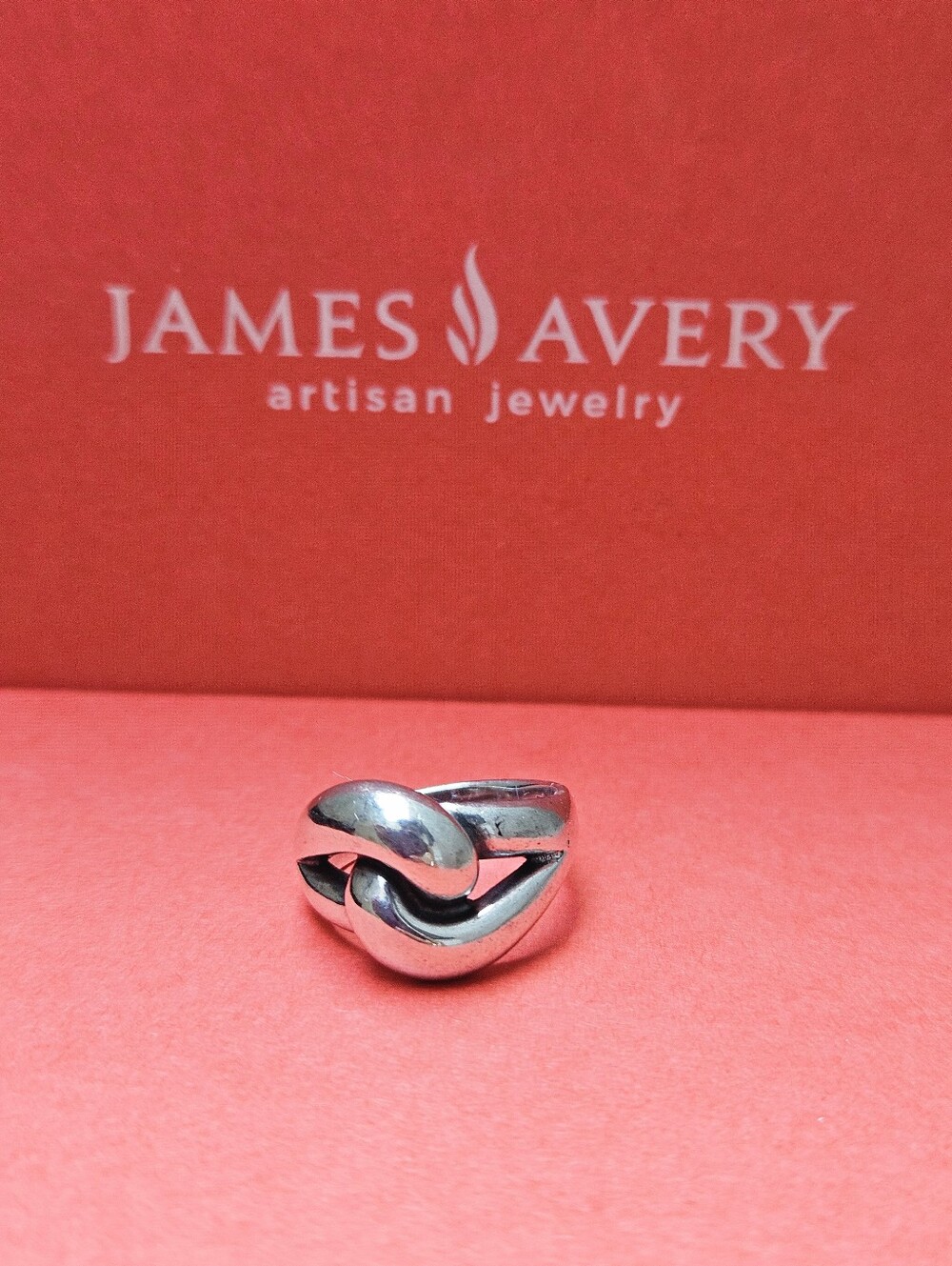 James Avery Vintage Cadena Knot Sterling Silver Ring Size 6